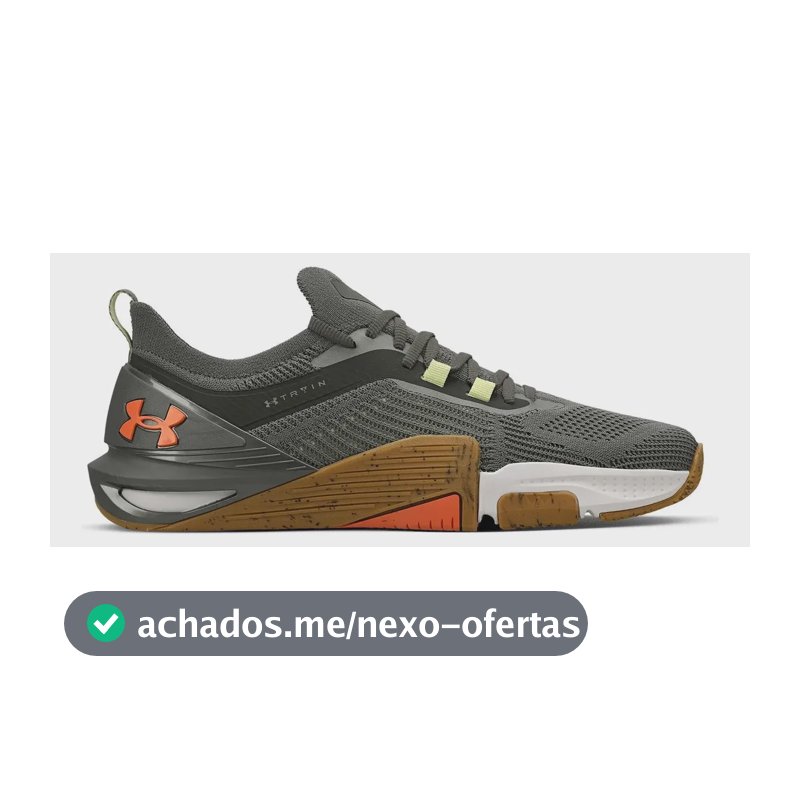 Tênis Academia Treino Unissex Tribase Cross 2se Under Armour Cinza Liso 42 Br