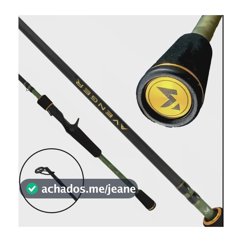 Vara P/carretilha Marine Avenger Expedition 1,73m 17lb 4 Pte Green/black Carbono Mt24ton Cast 7-22g Rápida