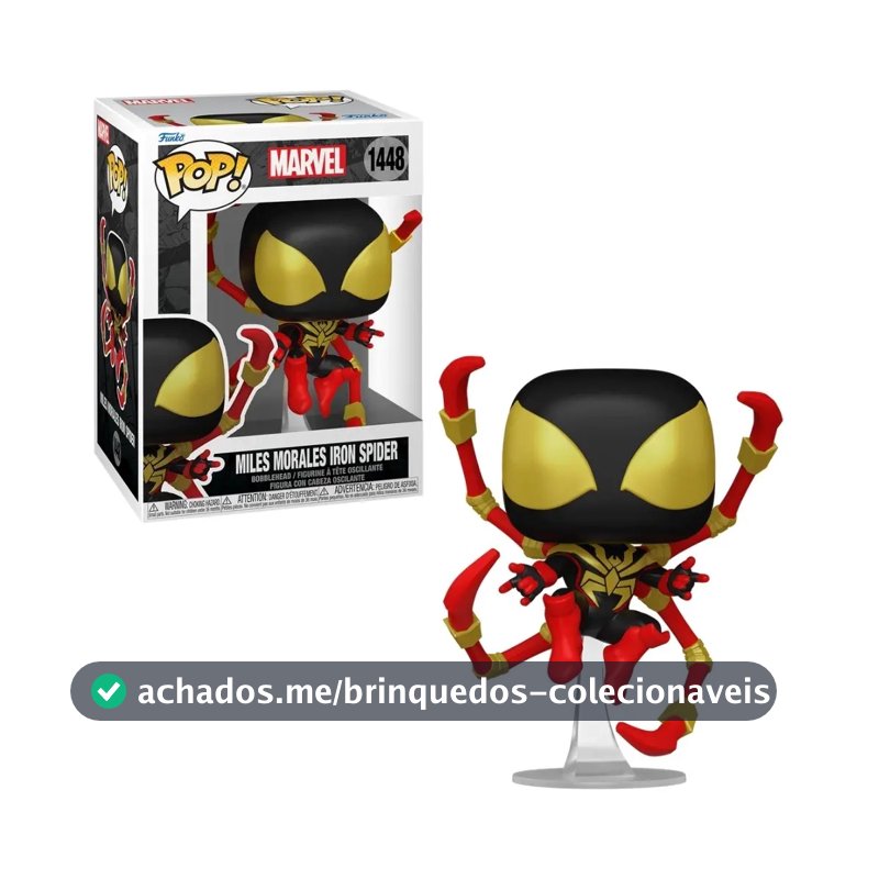 Boneco Funko Pop! Marvel Hq Miles Homem-aranha De Ferro Candide