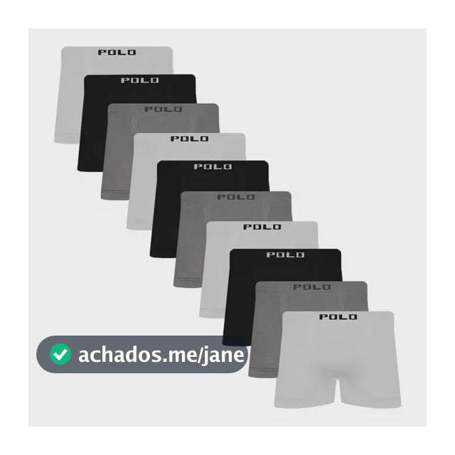 Kit 10 Cuecas Boxer Polo Star Microfibra Original Conforto
