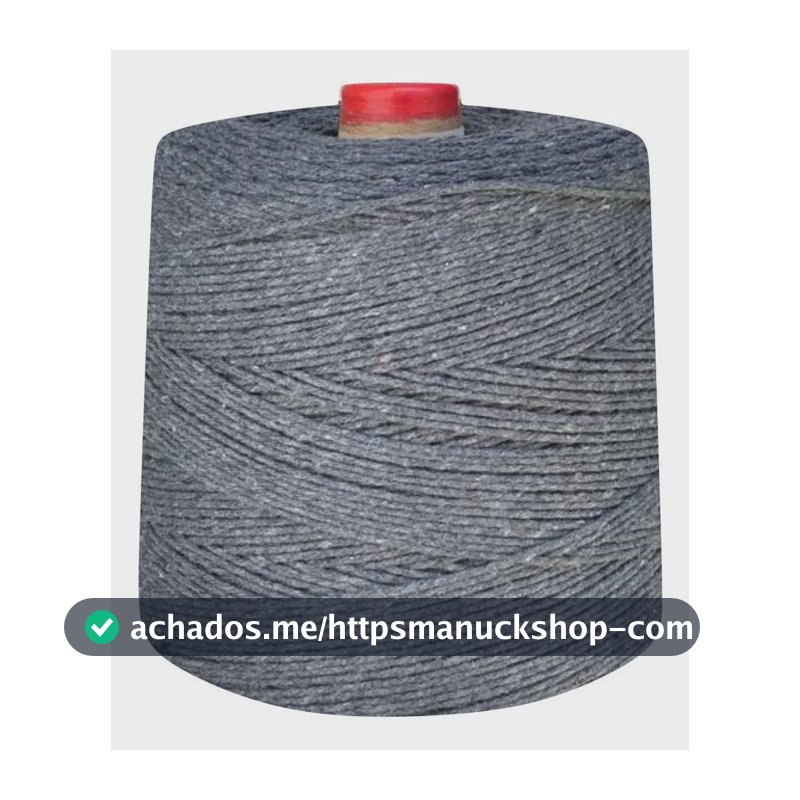 Linha De Crochê Colorida Eco Brasil 6 Fios 1 Kg Barbante Cor Chumbo