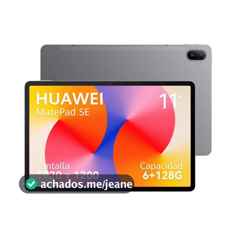 Tablet HUAWEI MatePad SE 11 Wifi 6+128GB Tela HUAWEI FullView de 11" para Conforto Visual, Superbateria de 7700 mAh 225W Câmera Traseira 8 MP, Câmera Frontal 5 MP Cinza Nebula