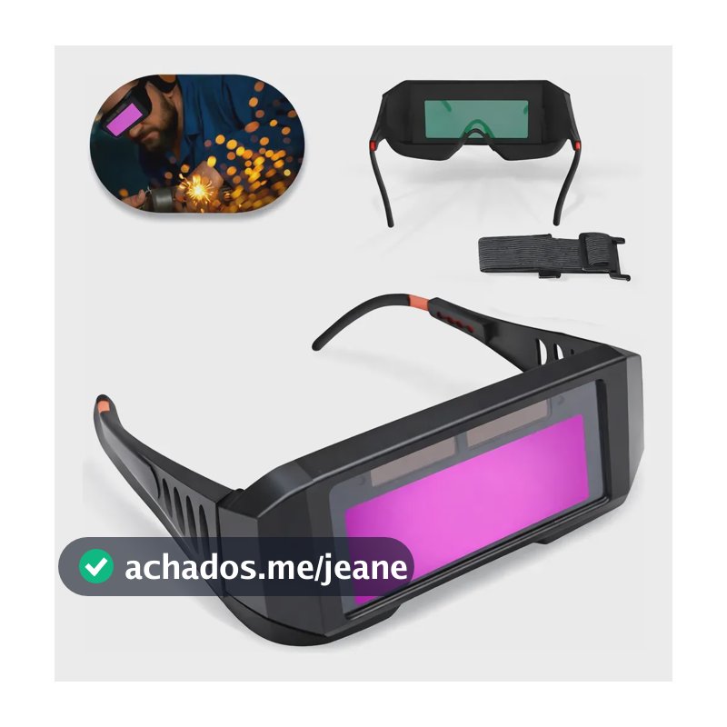 Óculos De Solda Com Escurecimento Automático Para Soldador OR Acessorios Preto