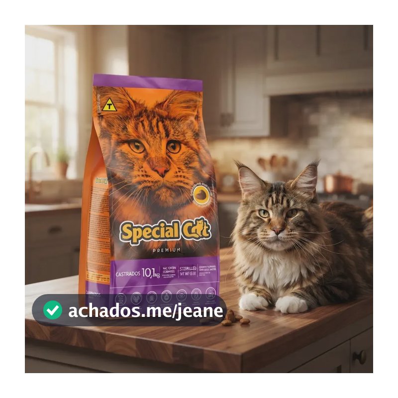 Ração Alimento Seco Special Cat Premium Gatos Castrados 10.1kg