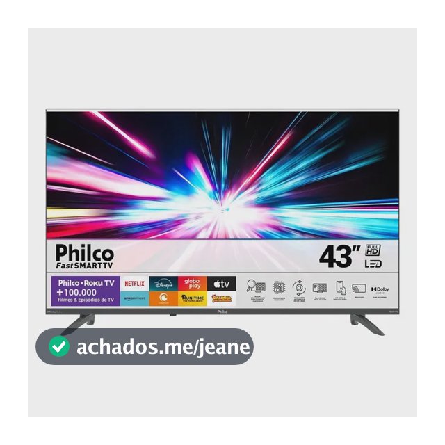 Smart Tv 43 Philco Led Roku Tv Dolby Audio Ptv43va4regb