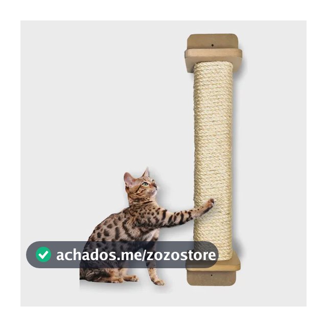 Arranhador Gato Grande Parede 80cm Sisal De 8mm Duravel