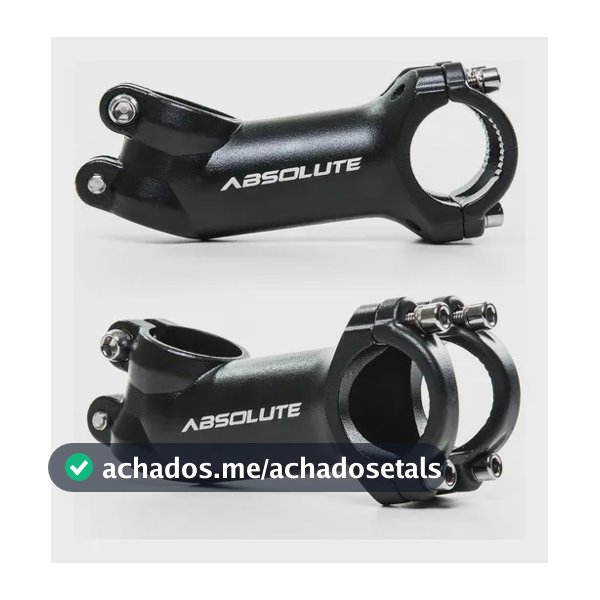 Mesa de Avanço Absolute HL102 Preto 31.8mm 90mm 22° Alumínio MTB