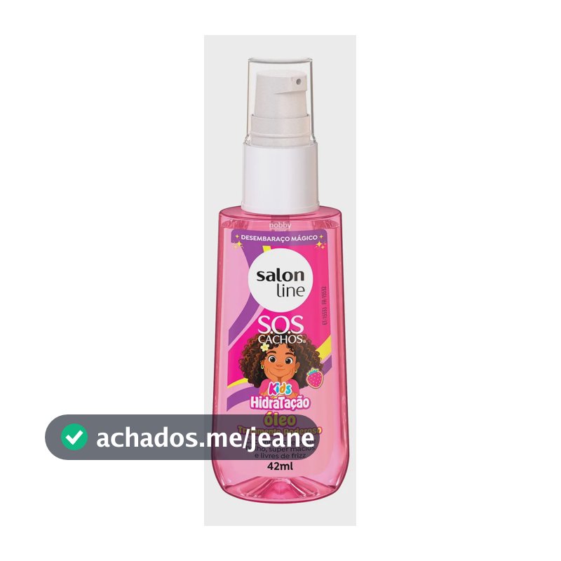 Óleo Sos Cachos Kids Tratamento Poderoso Salon Line 42ml