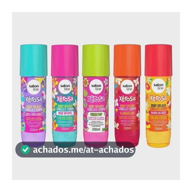 Kit Perfumação Com 5 Body Splash Salon Line