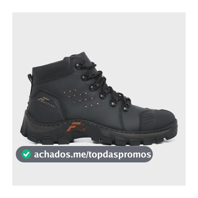Bota Masculina Bico Pvc Coturno Trabalho Botina Segurança