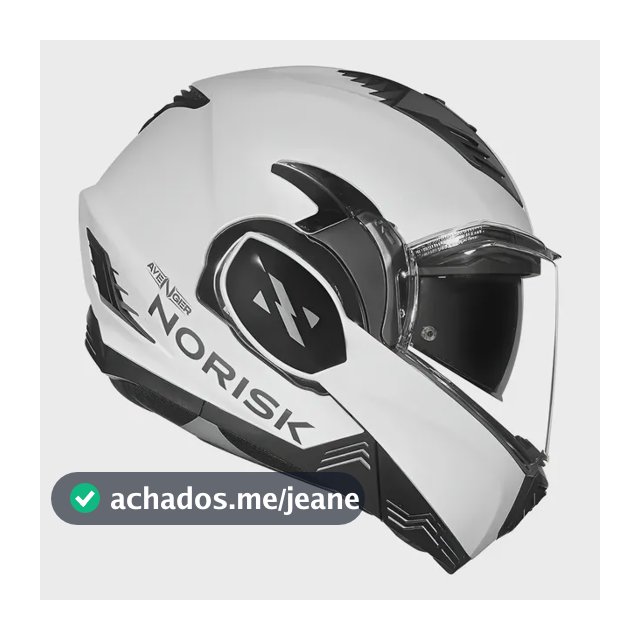 Capacete Norisk Avenger Monocolor Branco Tamanho Do Capacete 60