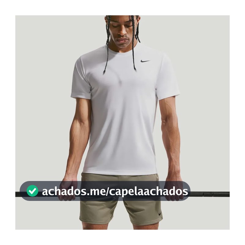 Camiseta Dri-fit Nike Flex Masculina Branco M