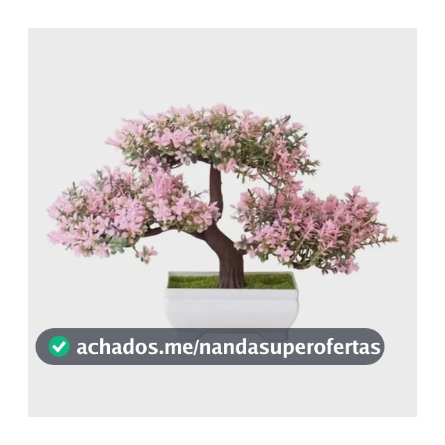 Planta Bonsai Vaso Artificial Flores Realista Decoração Mesa