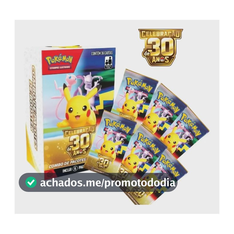 Combo De Booster Pokémon - Celebração 30 Anos Copag Português