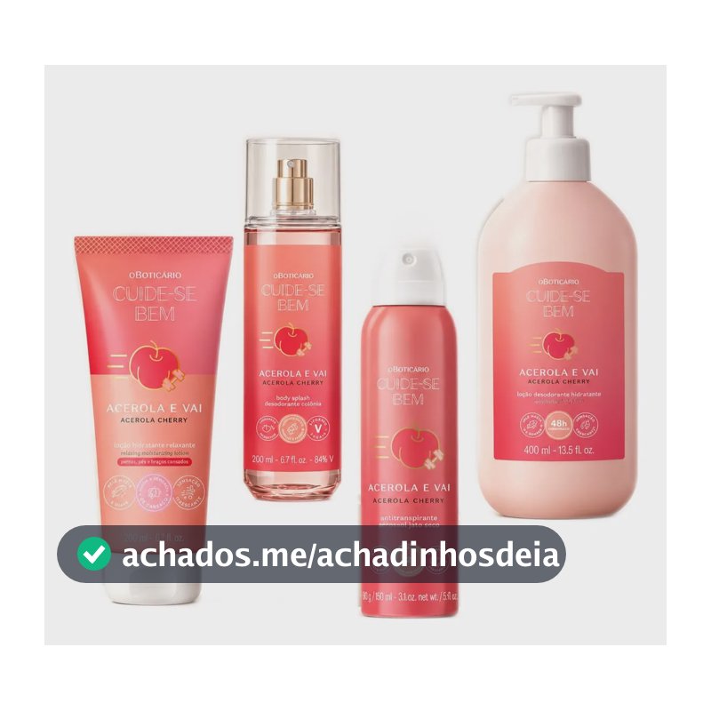 Combo Cuide-se Bem Acerola E Vai (4 Itens)