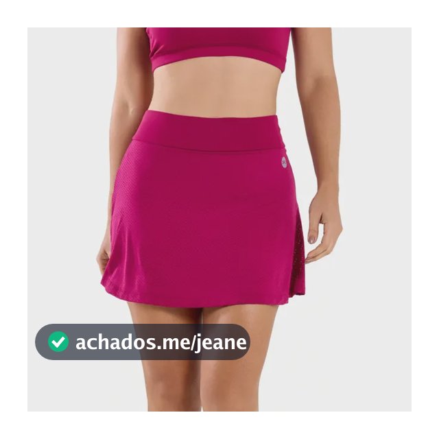 Short Saia Fitness Academia Beach Tennis Ginástica Bolso Snd