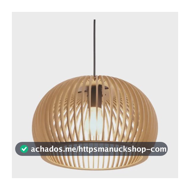 Pendente Luminaria Teto Moderno Estilo Ana Maria E-27 Preto 127/220v Cru