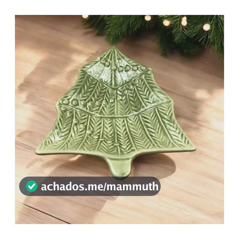Travessa Arvore Natal Pequena Christmas Charm 1ª L Scalla  Verde