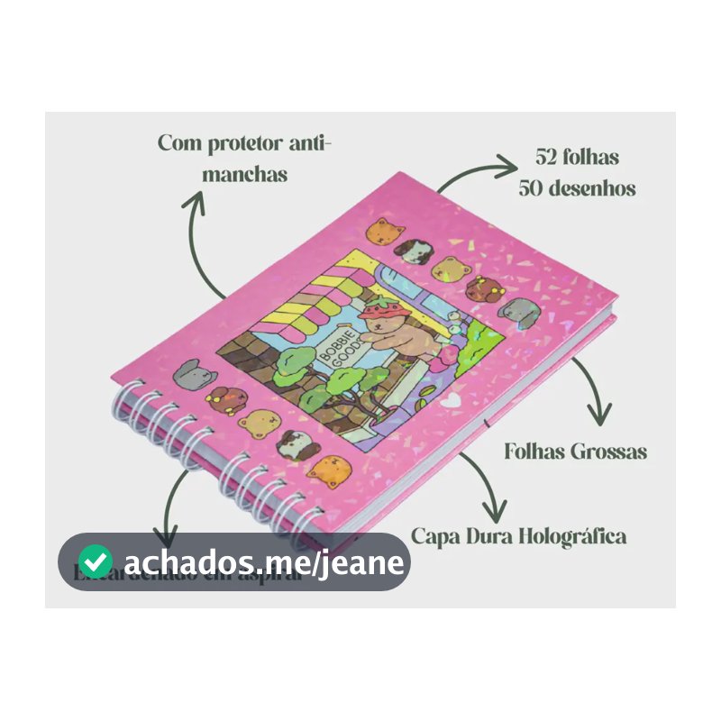 Livro Para Colorir Bobbie Goods 50 Páginas Premium