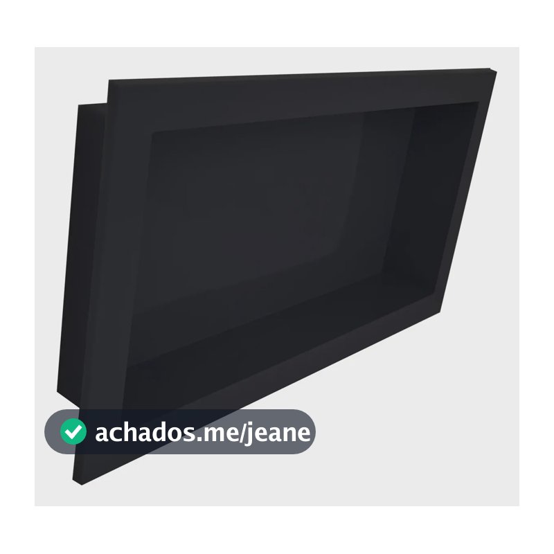 Nicho Para Banheiro E Cozinha Embutir 30x60cm Cores Cor Preto