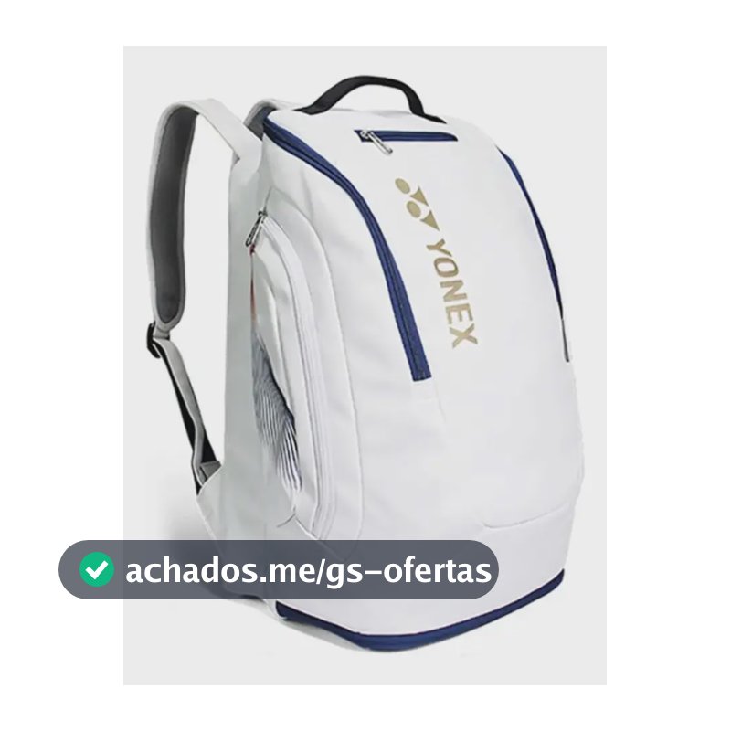 Mochila Raqueteira Yonex Pro BA12MLTDEX - Branca - Tênis / Beach Tennis