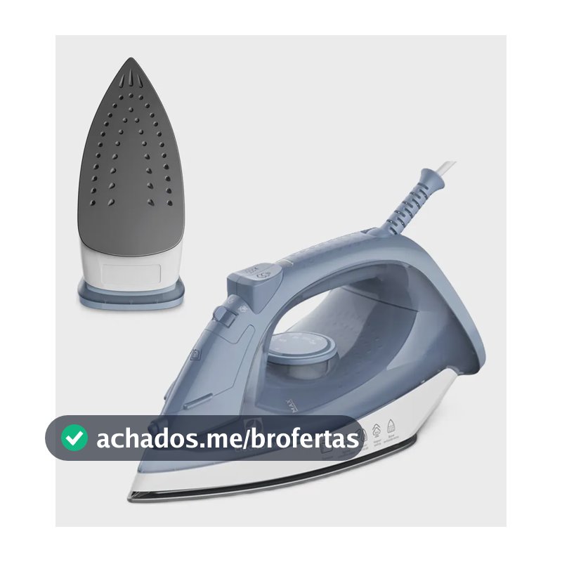 Ferro de Passar Seco e Vapor Electrolux Efficient Base antiaderente Vapor Vertical Extra 1200W de Potência Cabo 1,35m ESI10