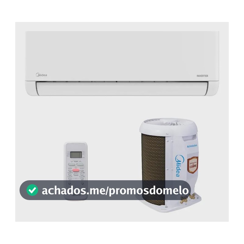 Ar Split Inverter 12000 Midea Airvolution Lite Frio 38TBVCA12M5 42EBVCA12M5