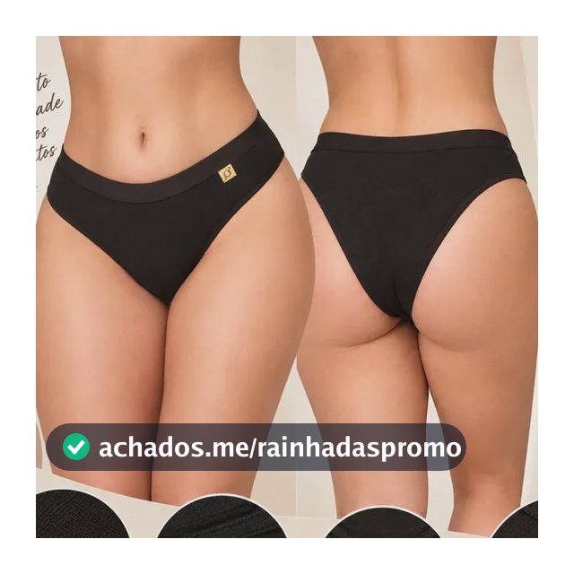 10 Calcinha De Algodão Lisa Cintura Alta Cós Em Elástico Kit