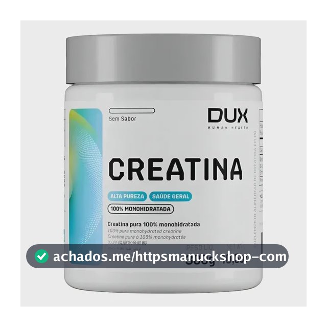 Creatina Monohidratada 100% Dux Nutrition Pote 300g Sem Sabor