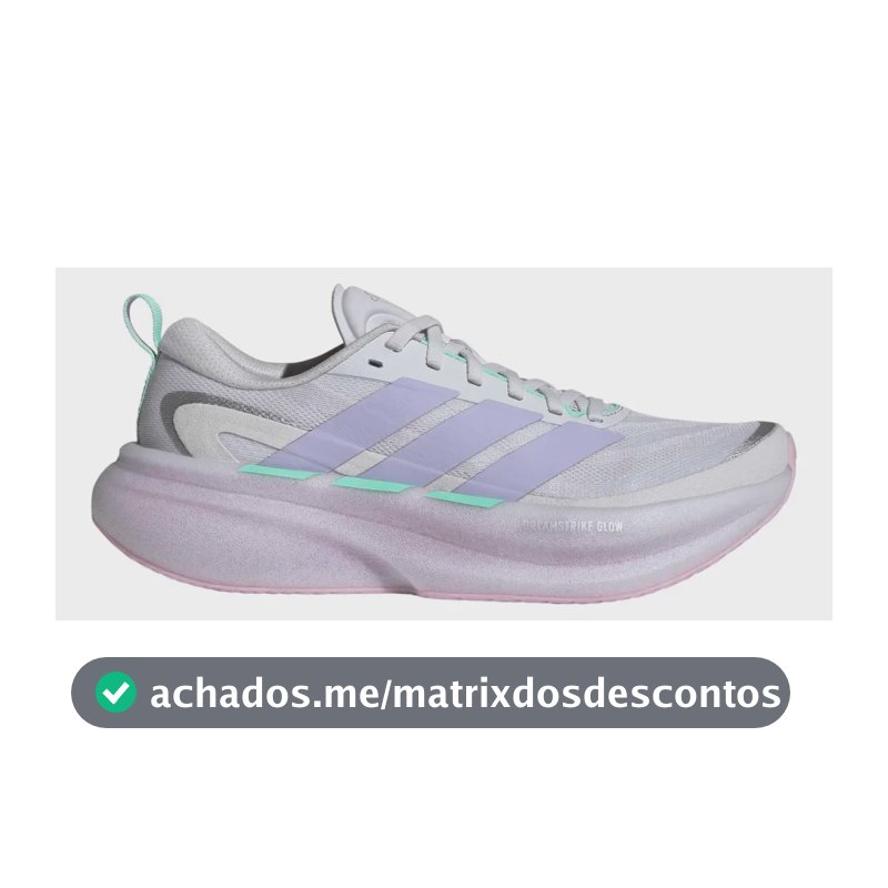 Tênis Feminino Supernova Glide adidas Cinza Liso 37 Br