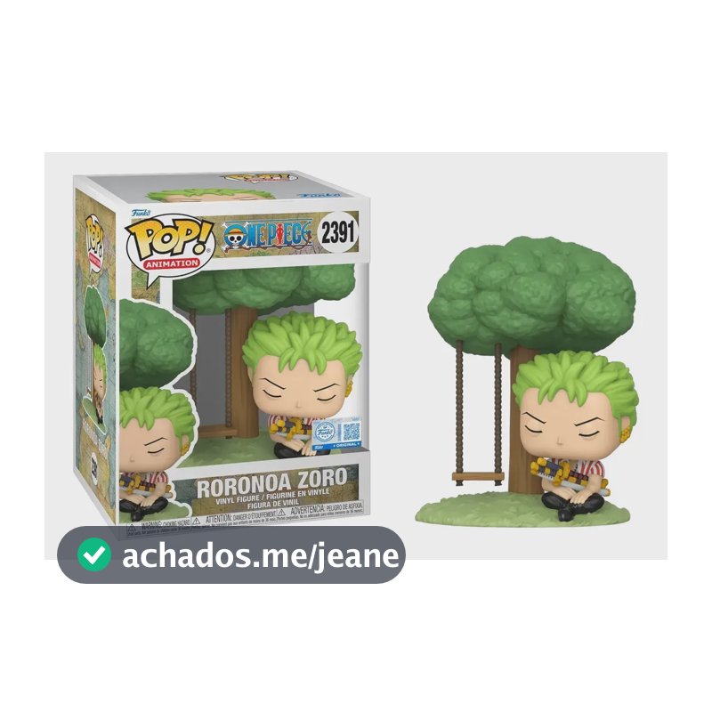 Funko Pop! Animação: One Piece - Roronoa Zoro Sleeping #2391 Edição Especial Exclusiva
