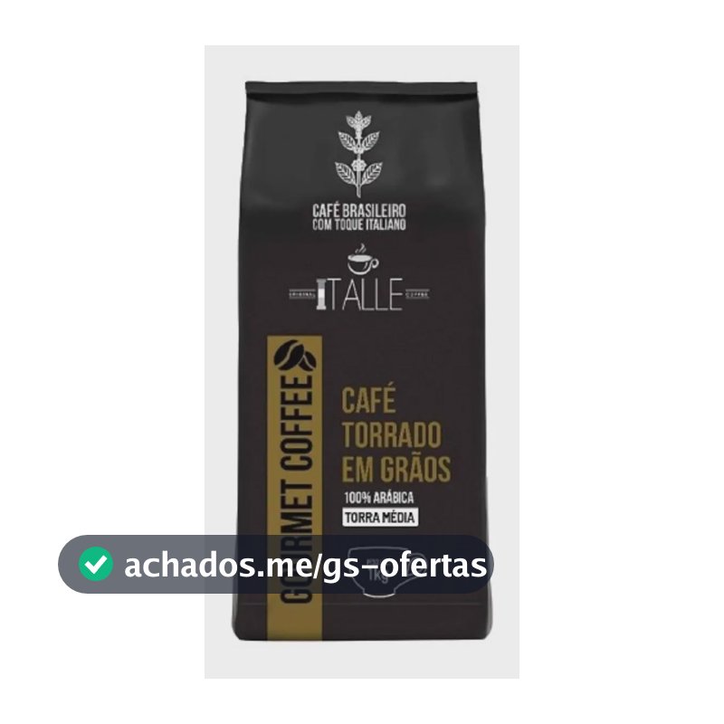 Cafe Graos Torrado Torra Media Arábica Em Grãos 1kg Gourmet