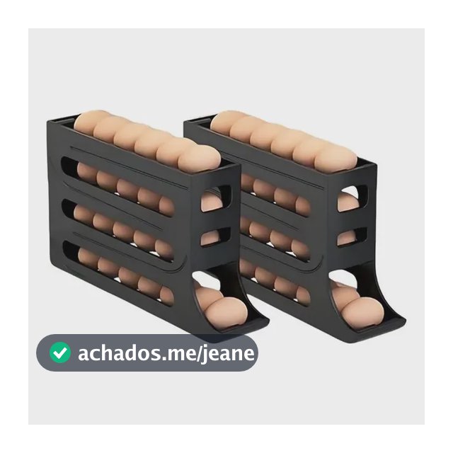 Kit 2 Porta Ovos Organizador Geladeira Dispenser 4 Andares