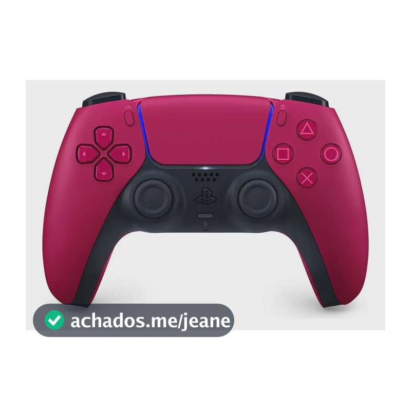 Controle joystick sem fio Sony PlayStation DualSense Wireless Controller PS5 cosmic red