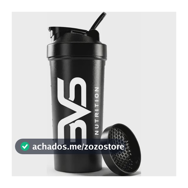 COQUETELEIRA / SHAKER Preta - Academia 600ml - 3VS Nutrition