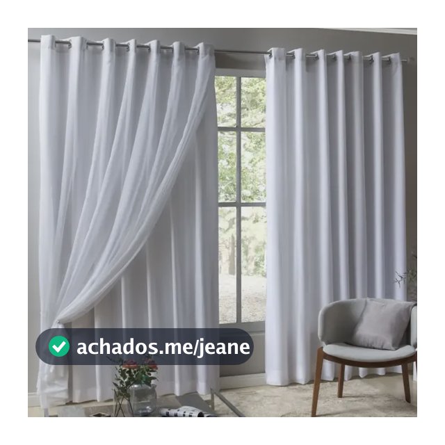 Cortina Luxo Para Sala Quarto 4,00 X 2,60 Voil/voal