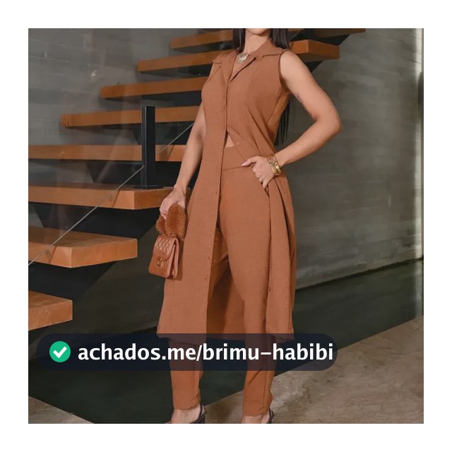 Conjunto Social Linho Feminino Alfaiataria Elegante Original