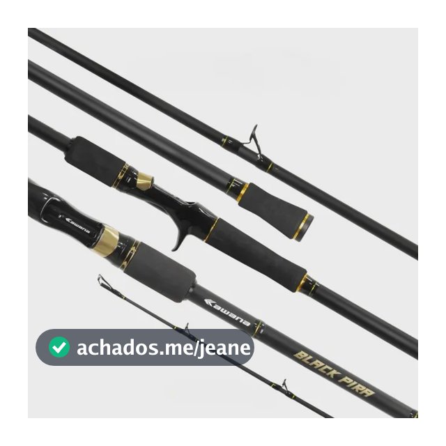 Vara Para Tamba Carretilha Black Pira C802h 2,40mts 2 Partes