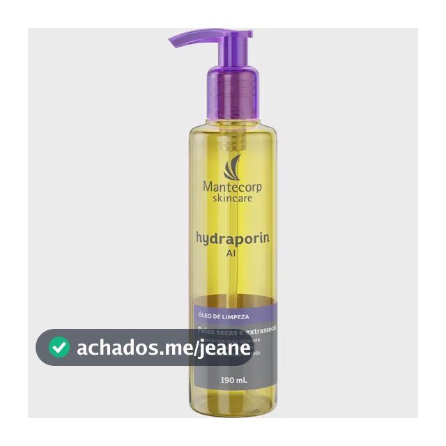 Óleo De Limpeza Mantecorp Skincare Hydraporin 190ml Sem Informação