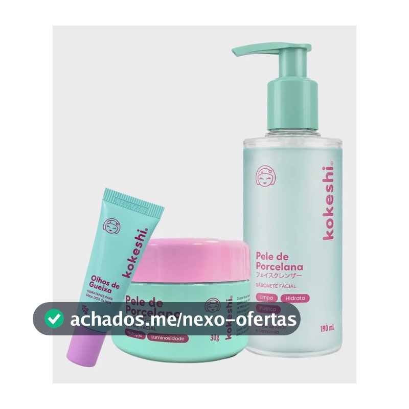 Kit Sabonete E Hidratante Facial Pele De Porcelana Kokeshi Momento de aplicação Dia/Noite Tipo de pele Todo tipo de pele