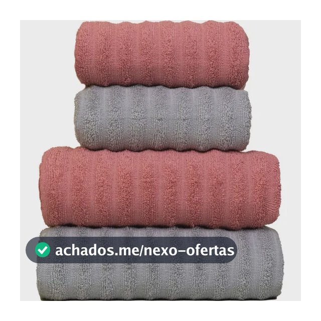 Jogo De Toalhas Fio Penteado Gigante Macias 4 Peças - Soft