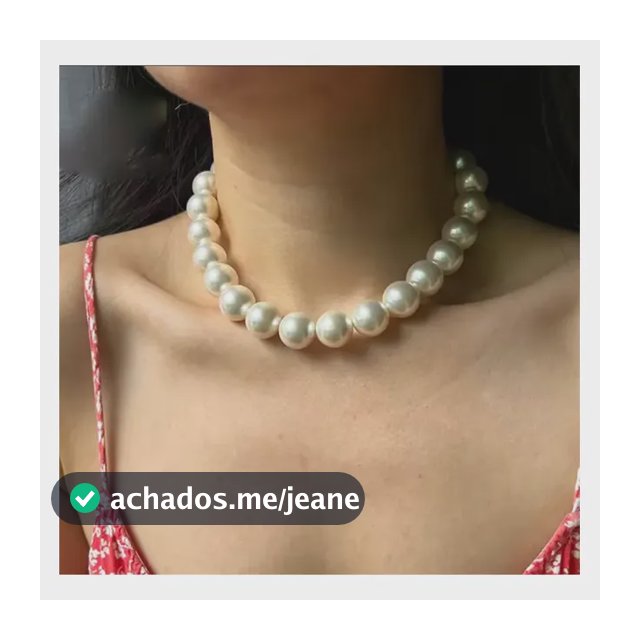 Colar De Perolas Feminino Elegante Acessórios Femininos