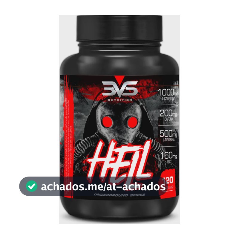 Termogênico Hell - Fórmula Exclusiva Contendo 7 Ingredientes Com Cafeína, L-carnitina, L-tirosina, Mct, Picolinato De Cromo E Vitaminas - 120 Cápsulas