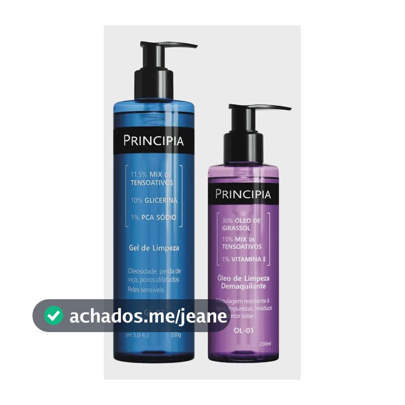Principia Kit Limpeza Profunda Pele Sensível Gl-02 + Ol-01