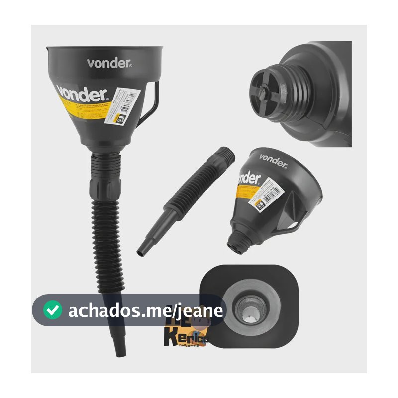 Funil Plastico Dosador Flex Grande Oleo Combustivel Mecanico Preto