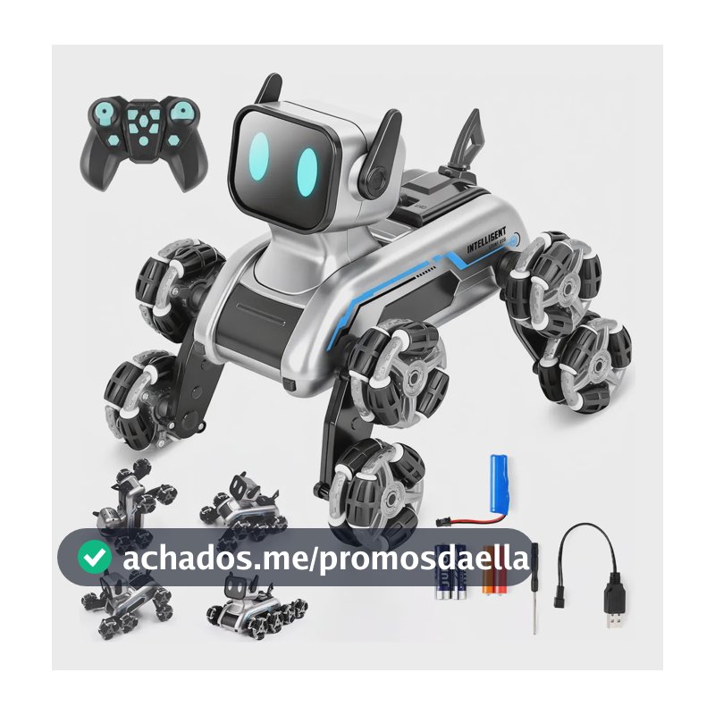 Cachorro Robô Inteligente Brinquedo Infantil Interativo Cachorro Robô
