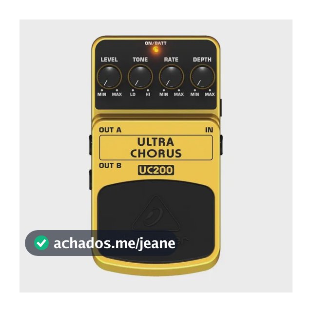 Pedal De Efeito Behringer Ultra Chorus Uc200 Amarelo