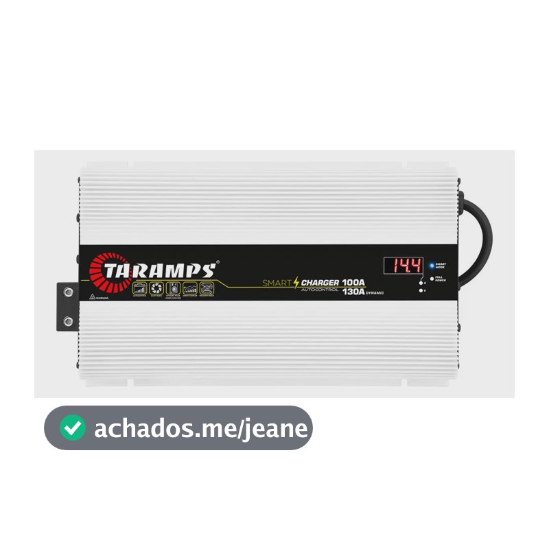 Fonte Automotiva e Carregador Inteligente Taramps SmartCharger 100A/130A Bivolt