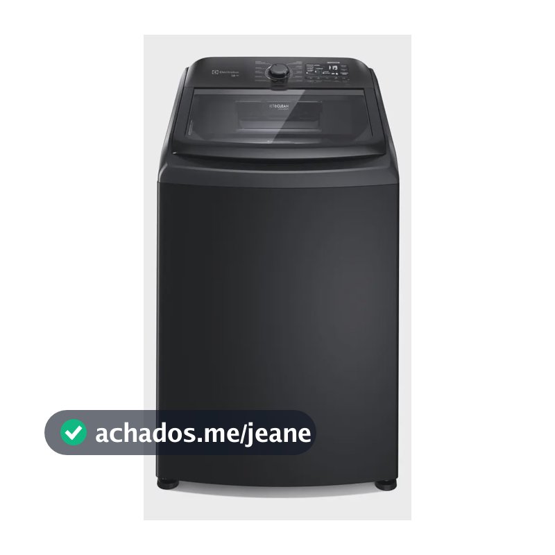 Máquina De Lavar Electrolux 18kg Preta Expert Tripla Filtragem E Jatos Poderosos (leb18) 127v Preto