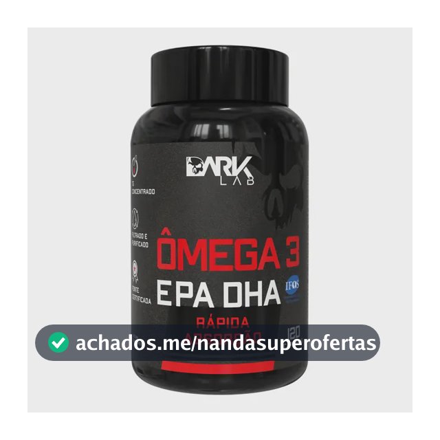 Ômega 3 EPA DHA Dark Lab em cápsula Sem sabor de 120 un